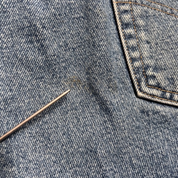 Carhartt Mens Jeans B180 BST‎ Straight Fit Blue Denim Work Pants Size 42x30 - Picture 6 of 9